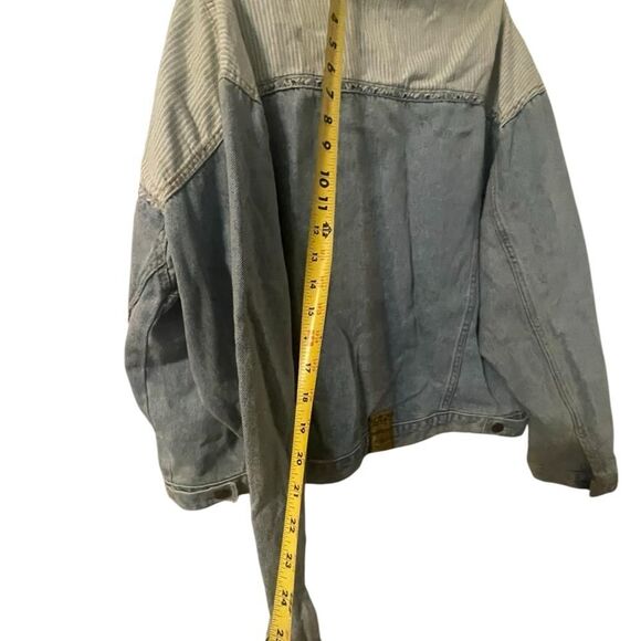 Vintage Zena Denim Jacket Floral Pink Women’s Size Large Made USA RARE - Picture 3 of 16